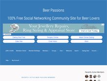 Tablet Screenshot of beerpassions.com